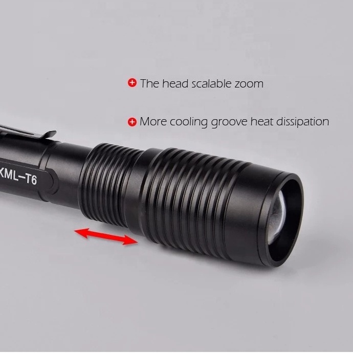 QXMOVING Fast Track Tactical Waterproof Rechargeable LED Super Long Distance Flashlight