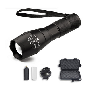 QXMOVING  Aluminium Alloy Water proof T6 LED Zoom Light Tactical Flashlight Powerful For Camping Cycling Night Riding