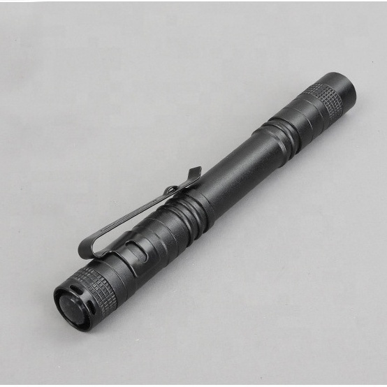 QXMOVING Mini Torch Light Aluminum Waterproof AAA Battery LED Flashlight Medical PenLight Pocket