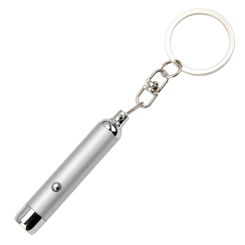 QXMOVING Cheap Mini Aluminum 395nm UV LED Keychain Light Key Ring Flashlight For Christmas Gift