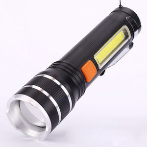 QXMOVING Powerful XHP50 COB Red Side Light Type C USB Rechargeable Self Defense Strong Light Tactical Flashlight