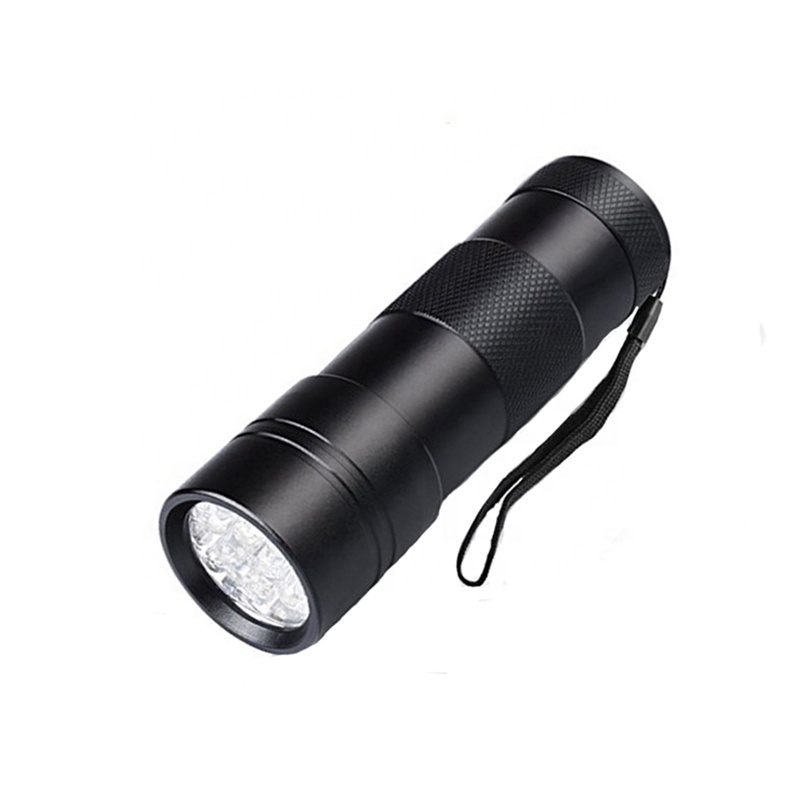 QXMOVING Black Light UV Torch Light Multi-purpose Ultraviolet 12 LED UV 395nm Flashlight For Cat Dog Urine Detector