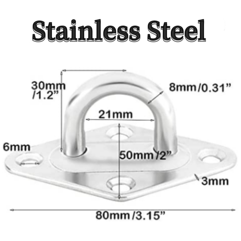 Heavy Duty Stainless Steel Hammock Wall Hooks for Wall/Ceiling Mount,for Indoor Hammock Chair Hanging Hammock ceiling Hooks