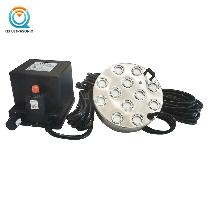 12 Discs 6000ml Per Hour Industrial Ultrasonic Atomizer Mist Maker Ultrasonic Fogger For Park Landscape Pond  Mushroom