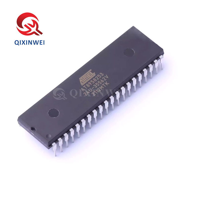 QXW New And Original Integrated Circuits AT89S8253-24PU PDIP-40 MCU IC Chips AT89S8253 AT89S8253-24PU