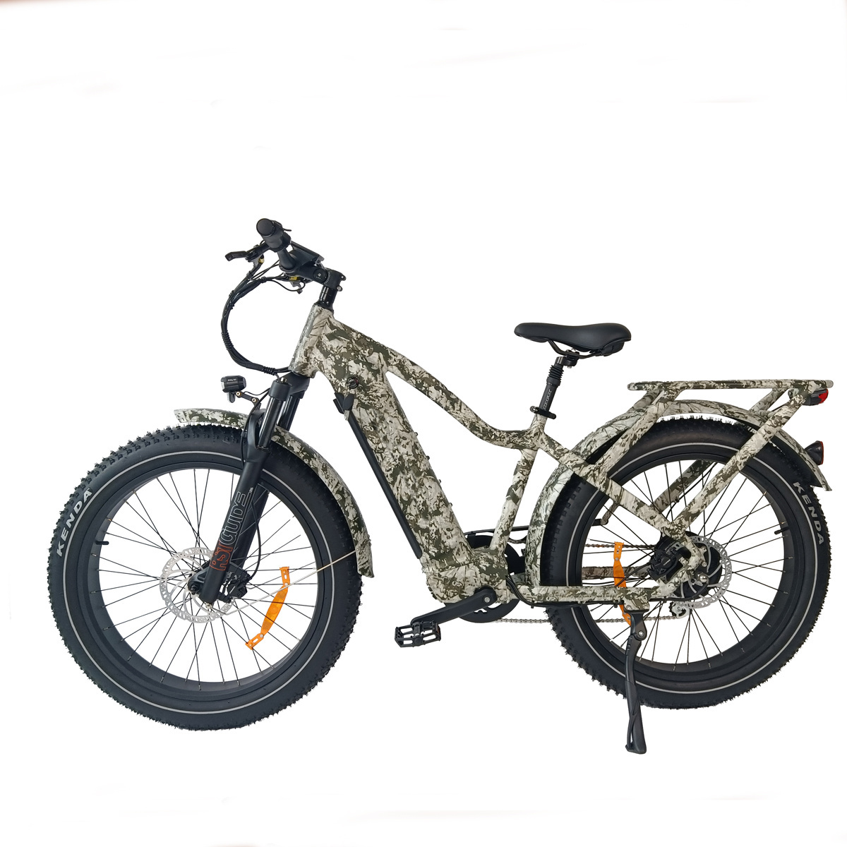 QUEENE/25-50km/h Fat tire Electric Mountain Bike 48v 1000w electric bike 26 inch ebike  hunting E-Bike For Adults