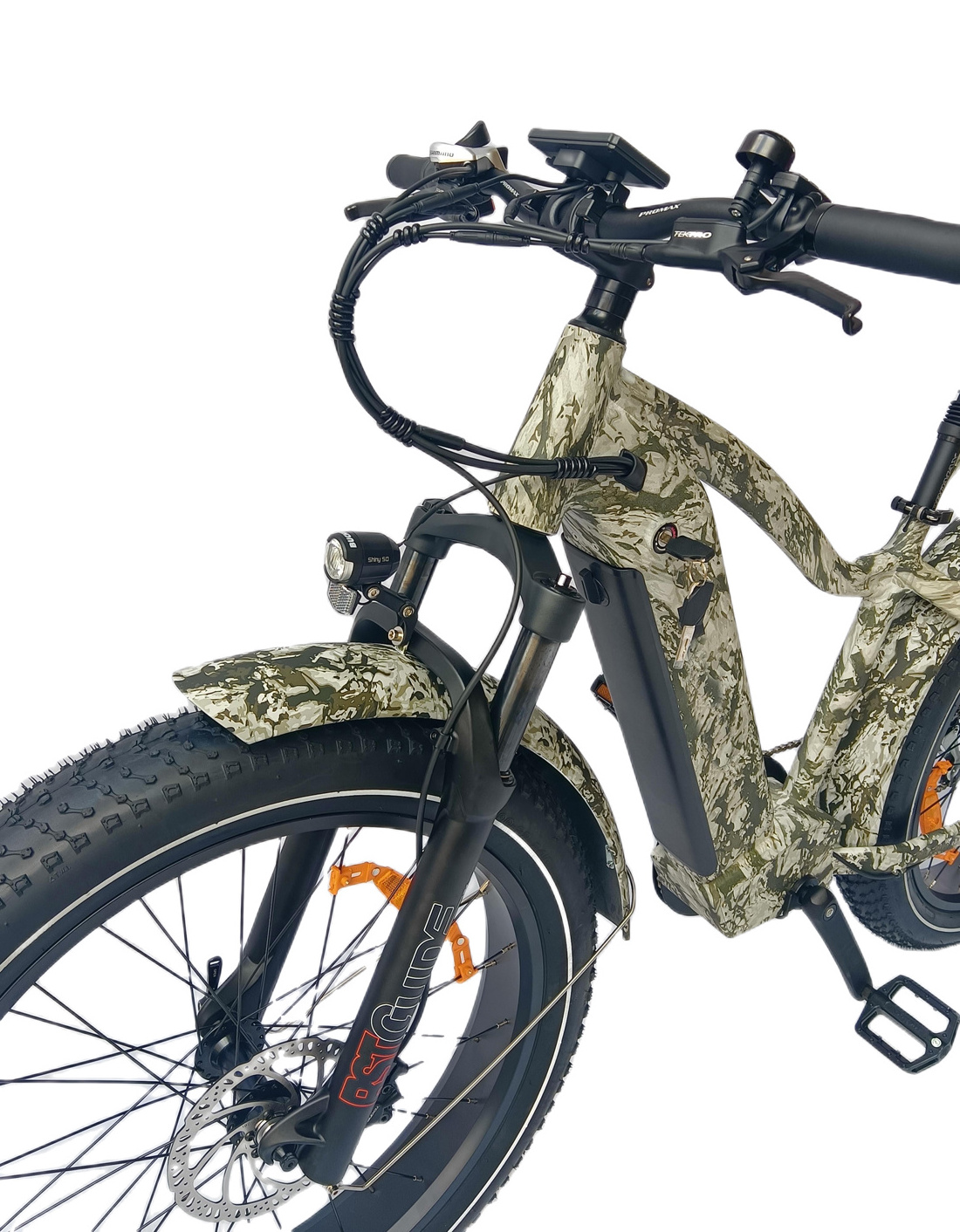 QUEENE/25-50km/h Fat tire Electric Mountain Bike 48v 1000w electric bike 26 inch ebike  hunting E-Bike For Adults