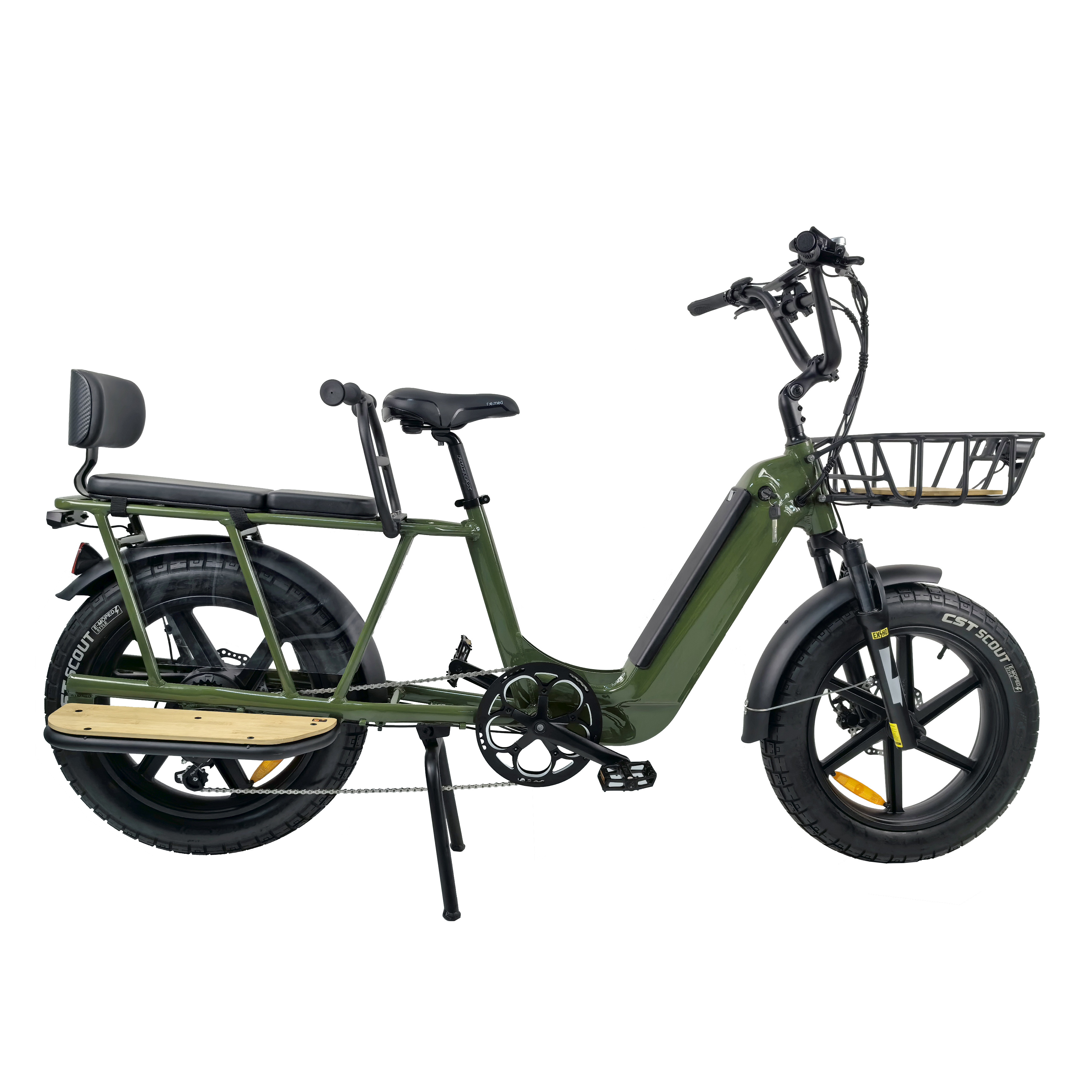 QUEENE/20 inch fat tire Food Delivery electric bike cargo ebike 48V 750W high speed motor new electric cargo bike