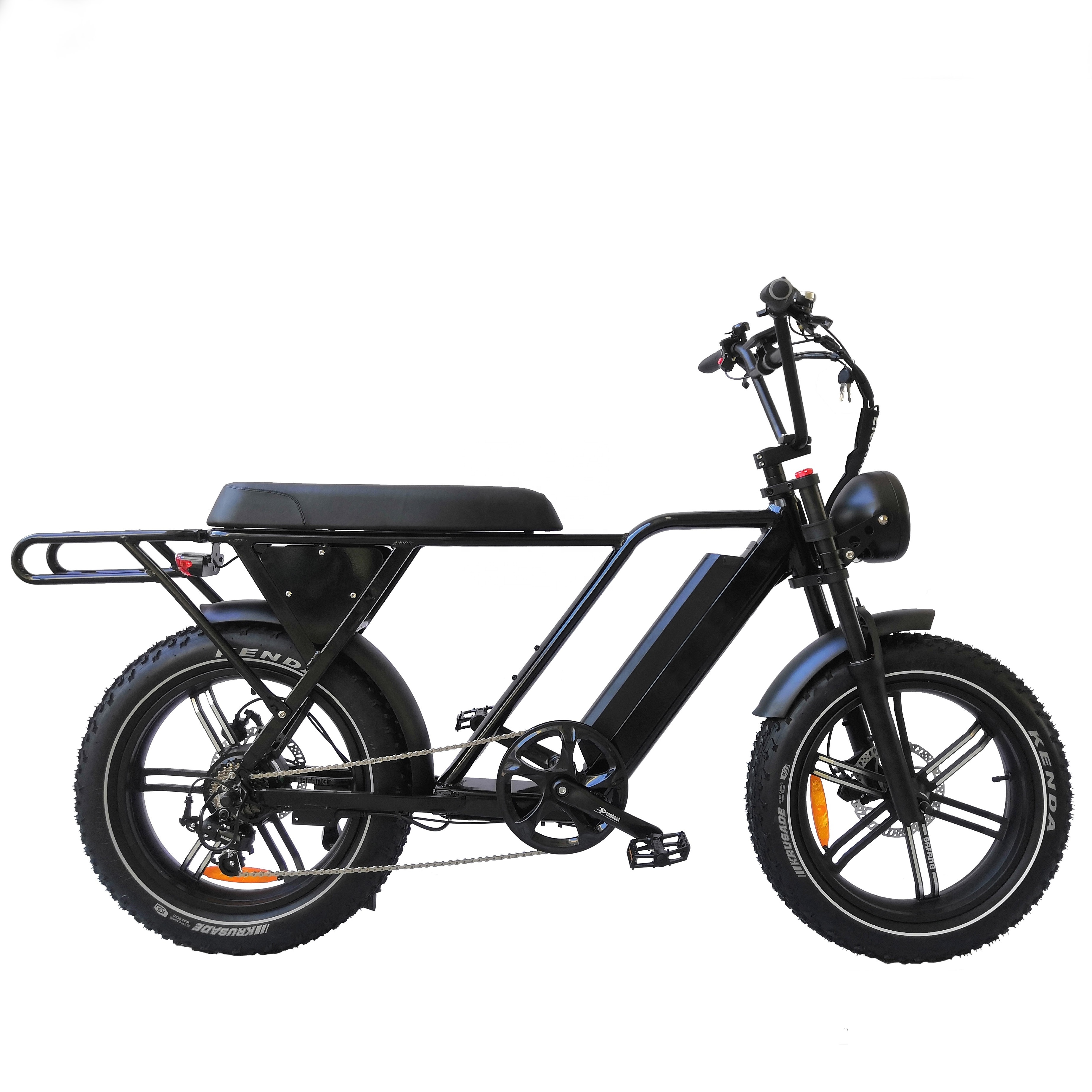 QUEENE/73 Ebike 750w Retro Chopper Fat Tire Electric Bicycles Electric bike