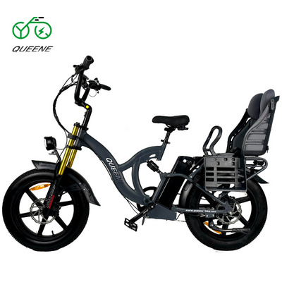 QUEENE/Lithium Battery 48V Rear Hub Motor Smartravel Electric Bike 20" Fat Tire Electric Sports Inc Foldable Bicycle 20"