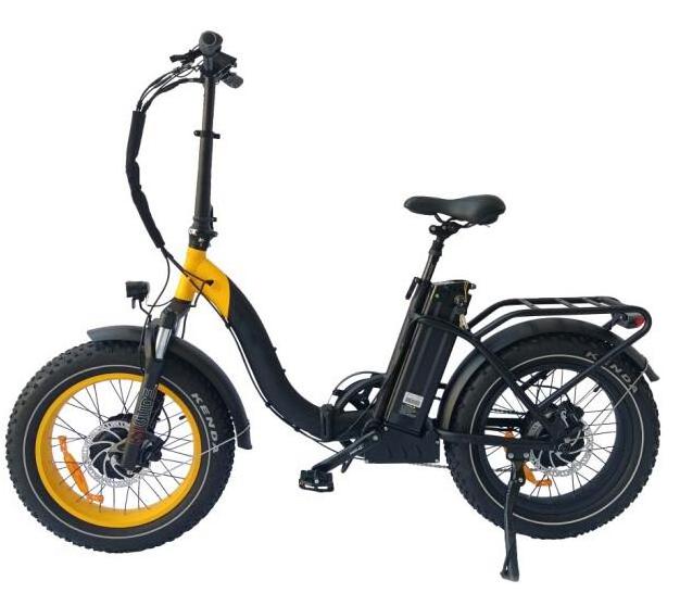 QUEENE/20*4.0 750W-1000W Aluminum Frame Fat Tire Electric Folding Bike Big Power Snow Bike electric bicycle fat tire