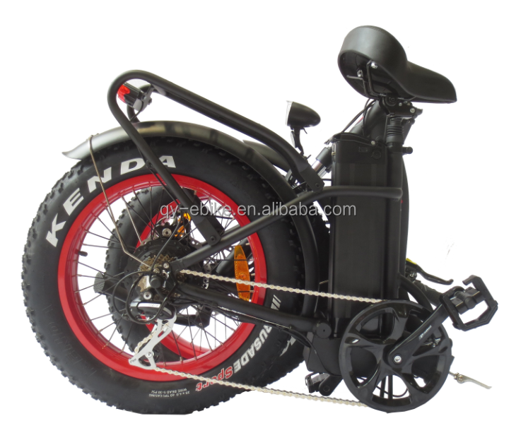 QUEENE/20*4.0 750W-1000W Aluminum Frame Fat Tire Electric Folding Bike Big Power Snow Bike electric bicycle fat tire