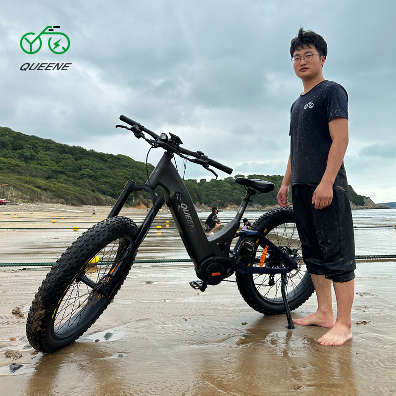 QUEENE Bafang Ultra 750W-1000W Electric Fat Tire Mountain Bike Aluminum Alloy Frame with Central Motor Integrated Battery