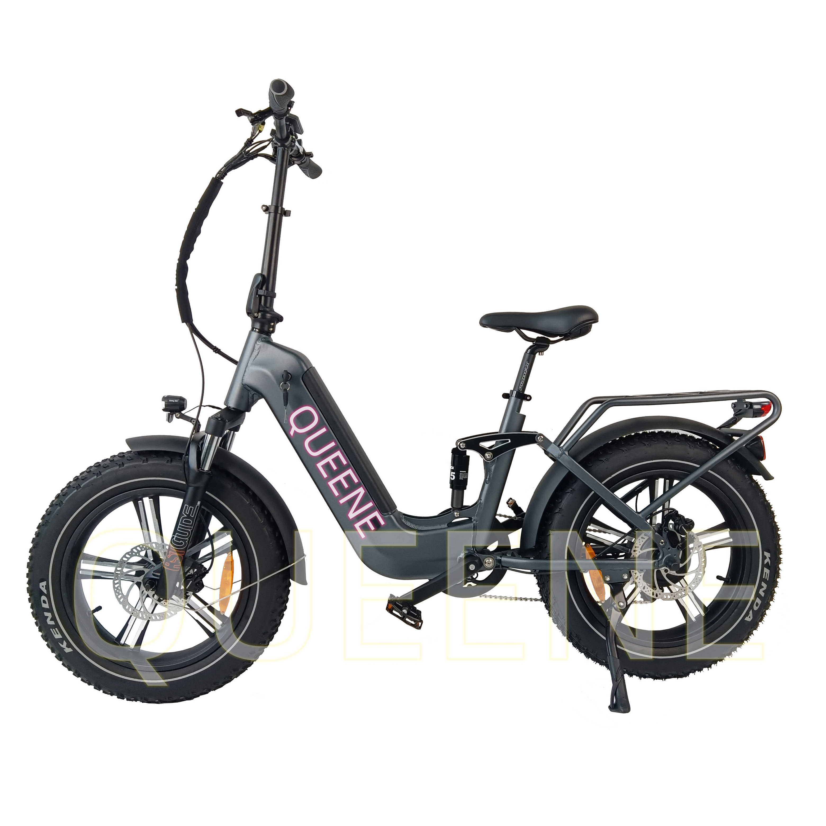 QUEENE/EU US Warehouse 20-Inch Fat Tire Electric Bike 48V Aluminum Frame 250W/500W/750W Motor 15AH Battery Competitive Price