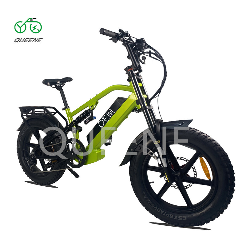 QUEENE Stock E-bike 48v 750w 1000w Electric Bicycle High Speed electric fat tire bike