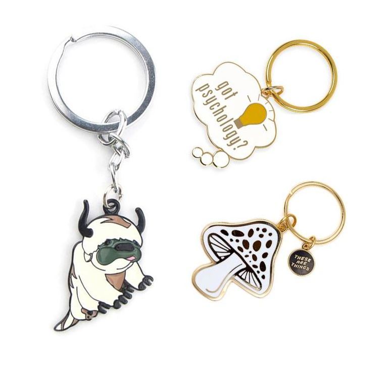 Toy Story Chains Cute Cheap Holder For Charms Metal Hook Luxury Dog Opener Diy Key Chain 2D Sneaker Brass Bull Keychain