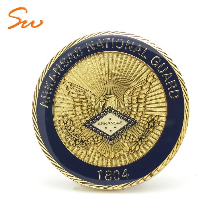 Custom Big Size Copper Plated Souvenir Coin Custom Challenge Coin