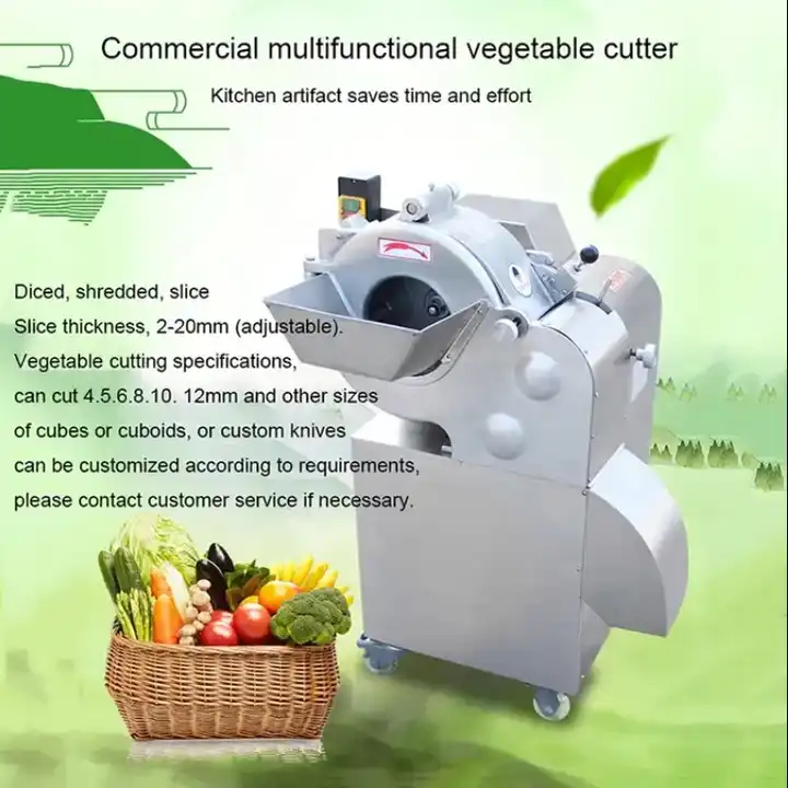 Vegetable Cutting Machine Cabbage Chilli Onion Shredder Vegetable Slicer Machine Commercial Automatic Electric Potato Cutter