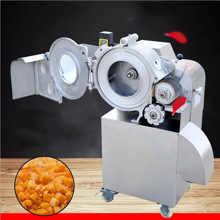 Industrial cube cutting commercial vegetable dicer carrot onion kiwi fruit apple mango vegetable dicer machine