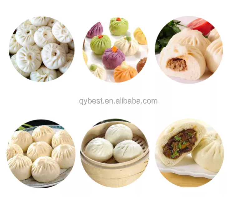 Baozi Bao Pow Fully Folding Siopao Maker Automatic Small Momo Making Steamed Vegetable Stuffed Bun Machine