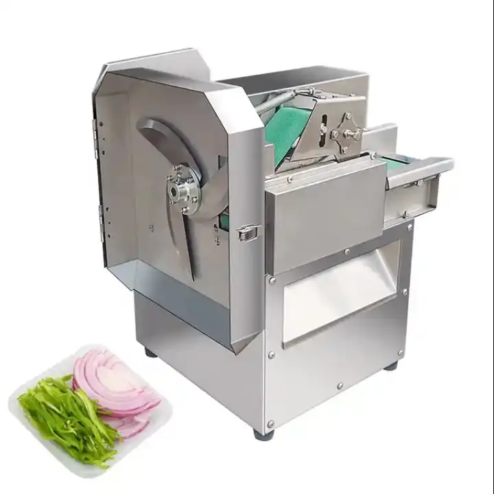 Fully Automatic Electric Stainless Steel Vegetable Fruit Slicer Multifunction Vegetable Cutting Chopper And Slicer Machine