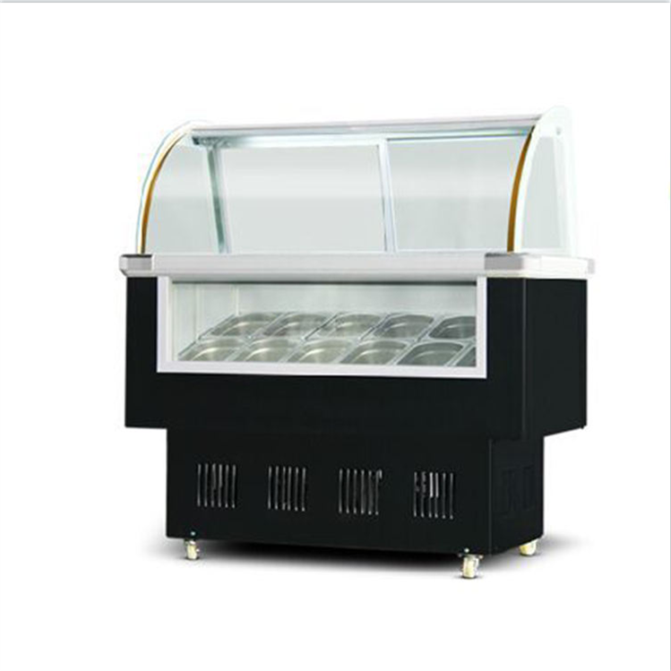 Hot selling with low price Storage Refrigerator Ice Cream Display Freezer Glass Door Gelato Fridge