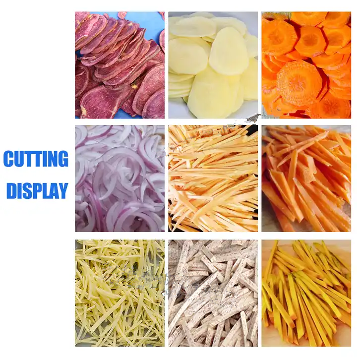 Automatic potato slicer vegetable cut machine celery cutting carrot cucumber Potato Cabbage Celery Fruit Slicing slicer