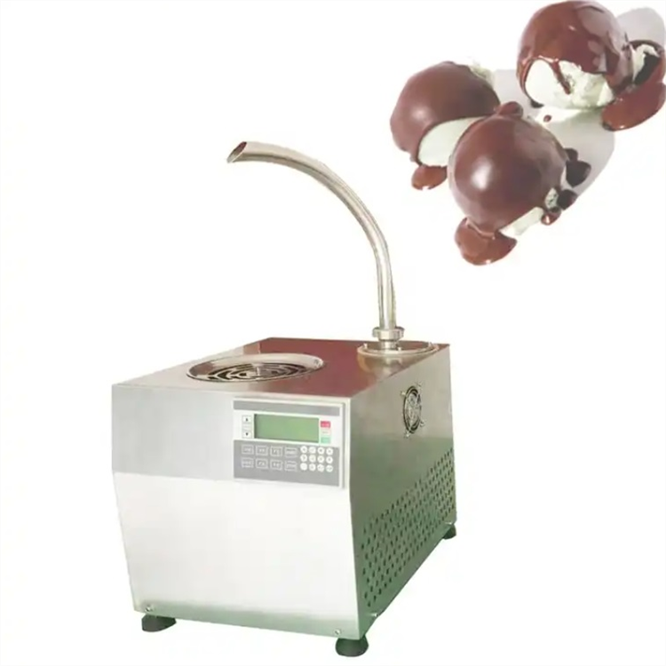 a table to put a chocolate tap machine 30kg chocolate tempering machine