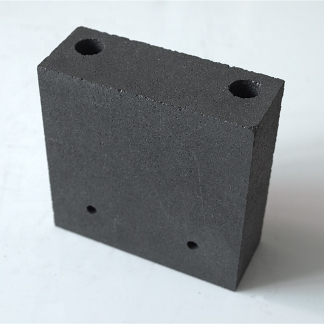 High purity Refractory graphite block with holes for Industrial machinery use