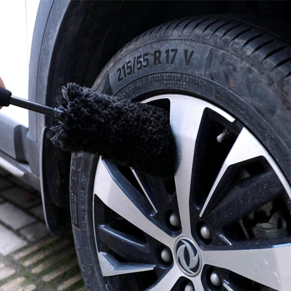 Ultimate Microfiber Car Detailing Wheel Brush With Soft Bristle