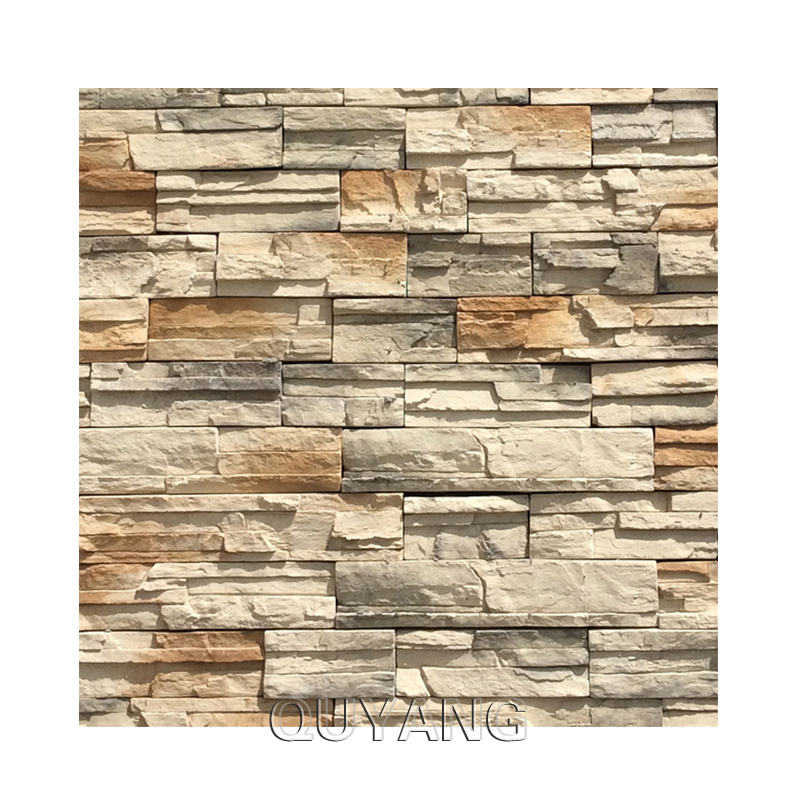 QUYANG Building Decorative House Cladding Panels Artificial Natural Stone Tiles Culture Stone Outdoor Wall Veneer