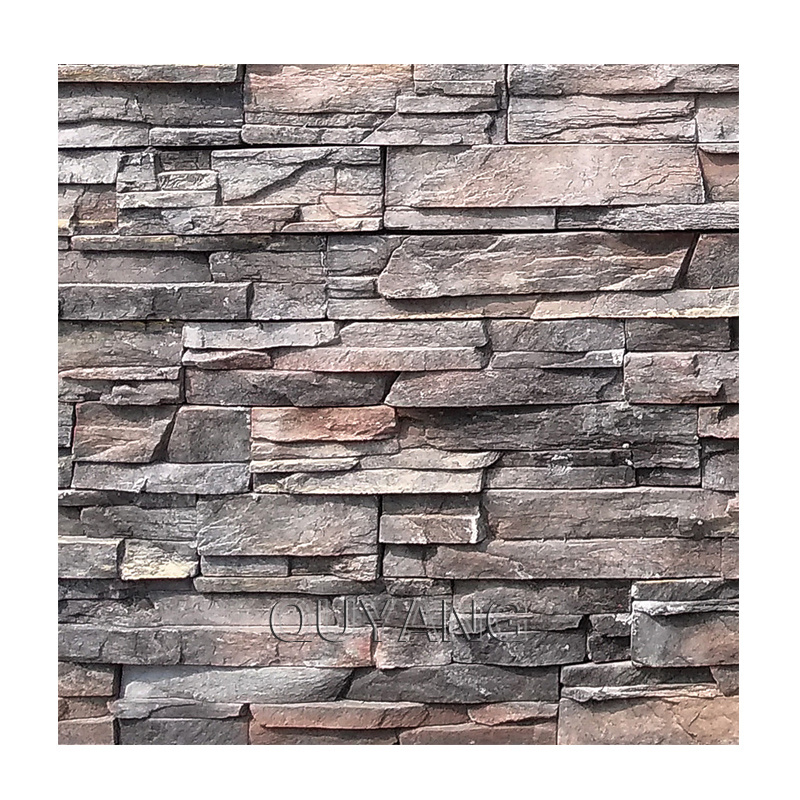 QUYANG Building Decorative House Cladding Panels Artificial Natural Stone Tiles Culture Stone Outdoor Wall Veneer