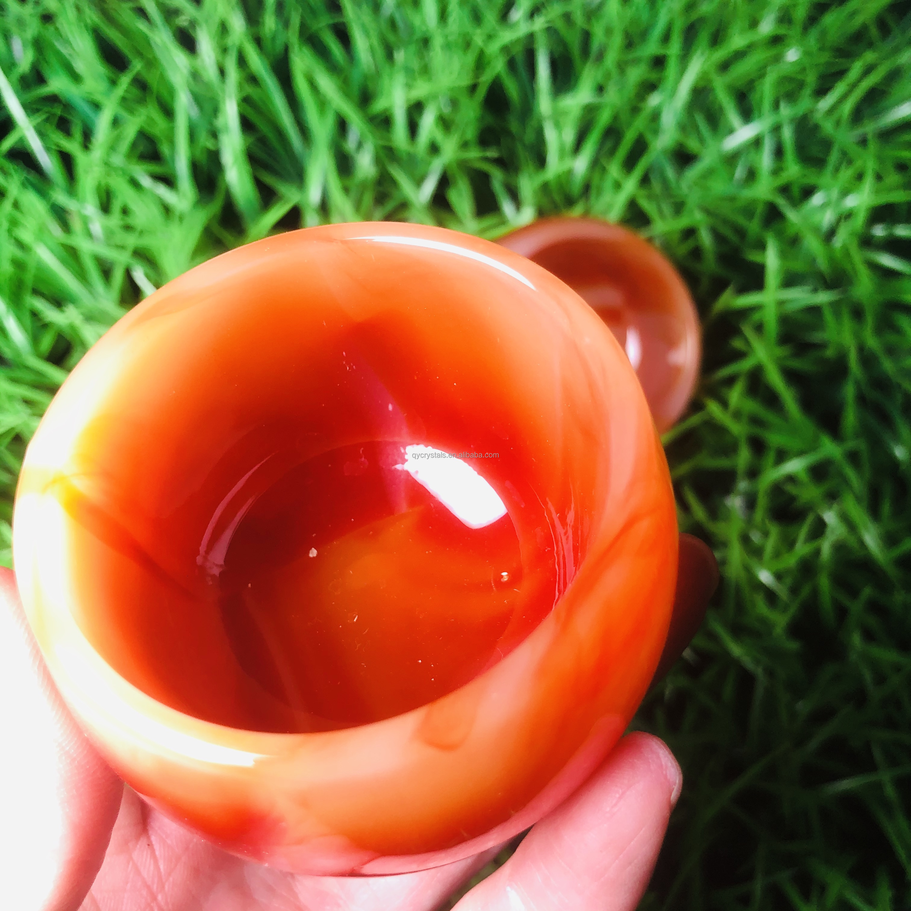 Natural red agate cup healing crystal tea cups gemstone bowl rose quartz cups crystal crafts for souvenir