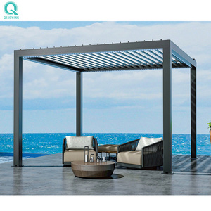 QINGYING aluminium outdoor garden 6x3 4x4 3x4 meter 3x3 gazebo