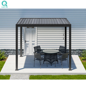 QINGYING aluminium louver pergola outdoor cheap chinese gazebo