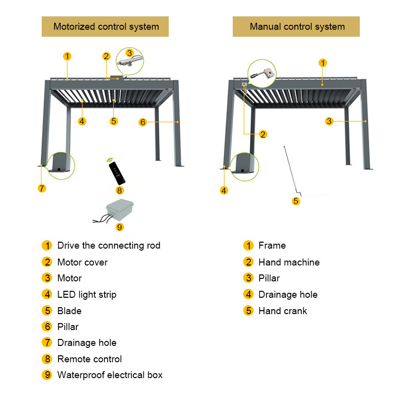 QINGYING garden bbq grill aluminum roof patio heavy metal gazebo