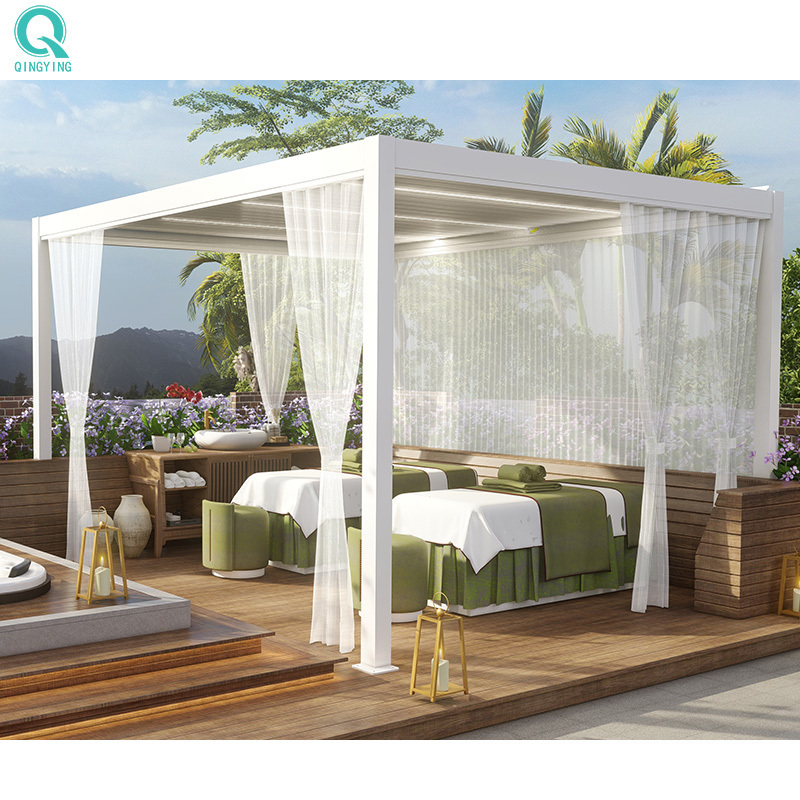 QINGYING outdoor waterproof garden 3x3 meter hard top gazebo