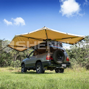 Foldable Car Side Awning PU3000MM Water Resistant Index 270 Degree Awning OEM/ODM Truck Car Tent Side 270 Degree 4x4 Car Awnings