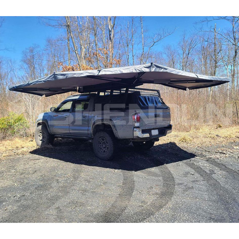 Foldable Car Side Awning PU3000MM Water Resistant Index 270 Degree Awning OEM/ODM Truck Car Tent Side 270 Degree 4x4 Car Awnings