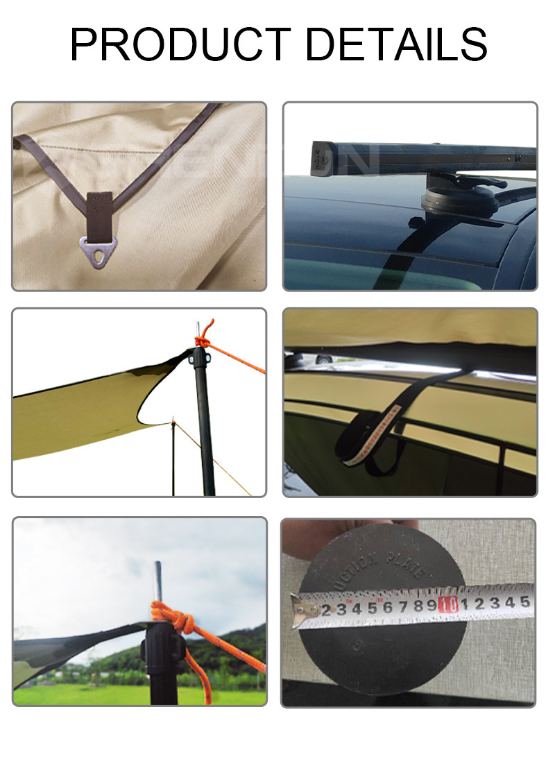 SHENDUN Retractable Side Awning Tent Used With Car Side Awning 4X4 Suv Camping Outdoor Tent