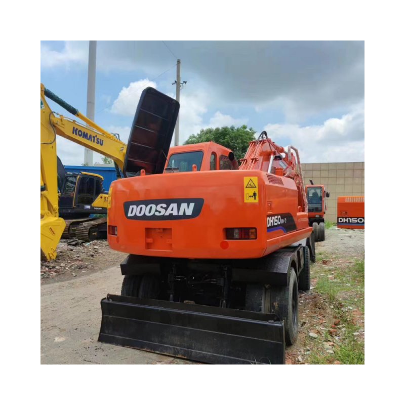 Used Doosan Dh150w-7 Excavator Doosan Wheel Excavator With Dozer Doosan Dh150