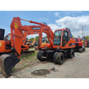 Used Wheel Excavator Doosan 150 Wheel Excavator China Brand Used Hooker Tire Style Excavator Price