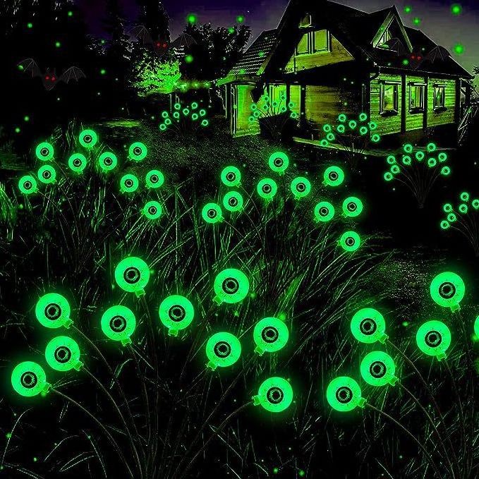 Halloween Decorations Outdoor Waterproof Solar Scary EyeballLights 6/8/10/12LED Solar Halloween Path Lights