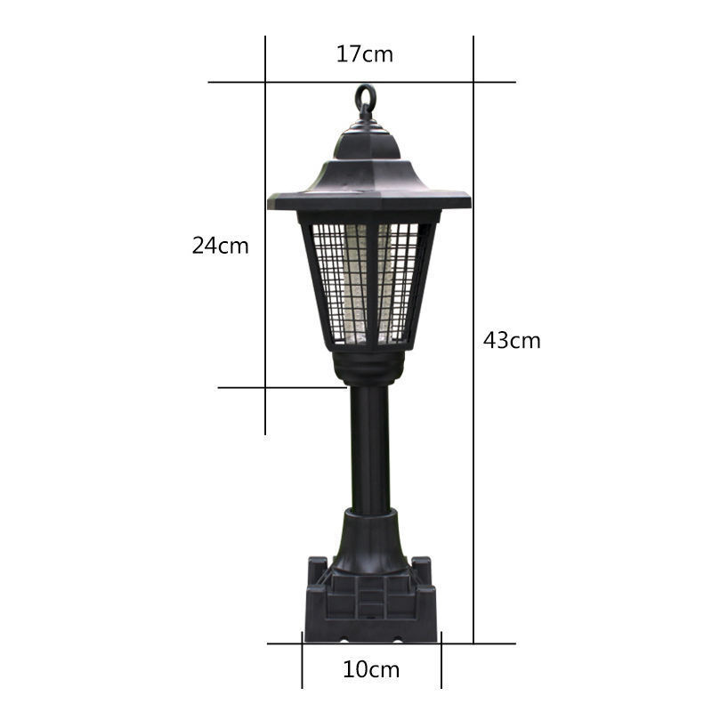 Solar Light Outdoor Camping Multifunctional Anti Insect Bug Zapper LED UV solar mosquito repellant lamp for Garden or Indoor