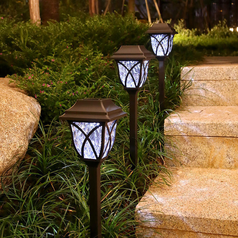 Best Selling Solar Pathway Landscape Lamp Outdoor Waterproof LED Solar Garden Stake Light for Lawn Yard Patio Hallway Decoration