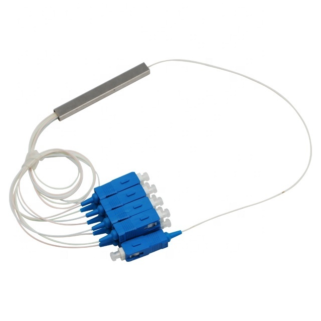 1 16 Fiber Optic Splitter 1X16 Steel Tube Splitter Single Mode 1X16 Sc/APC Mini Fiber Optic PLC Splitter