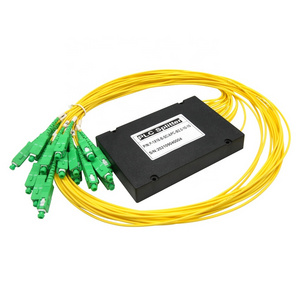 ftth mini gpon 1x2 1x4 1x8 1x16 type sc lc apc UPC connector optical coupler 16 32 way fiber optic plc splitter WITH fbt box