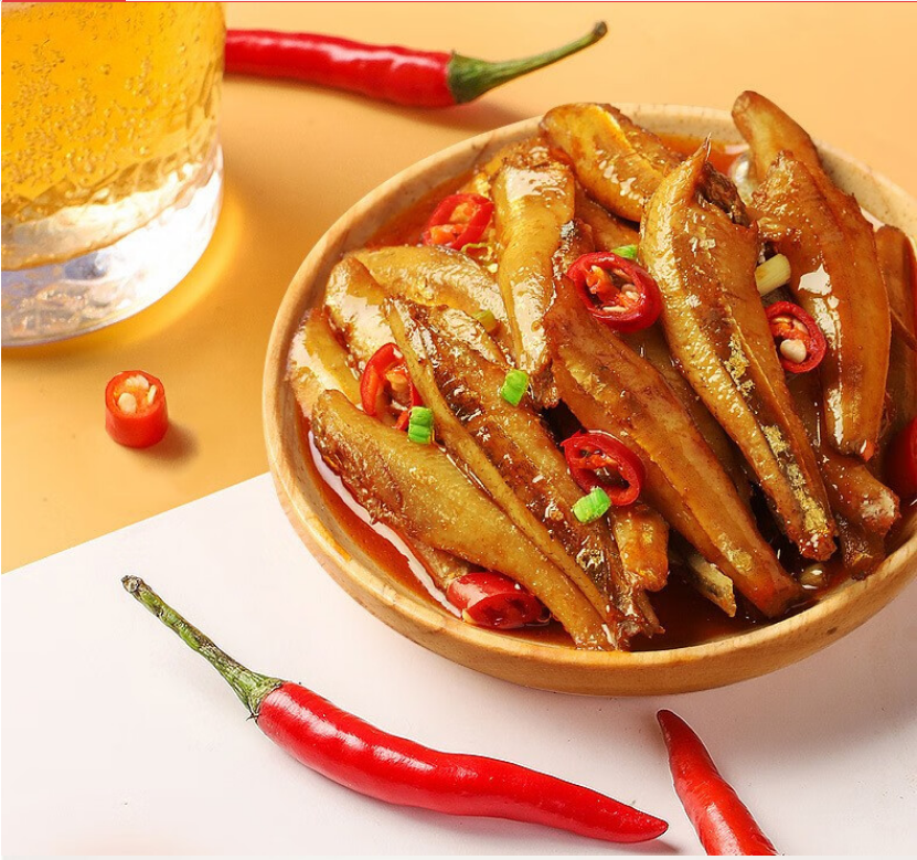 Hot Selling Jinzai Yummy Snack Anchovy Sauced Dried Salted Fish