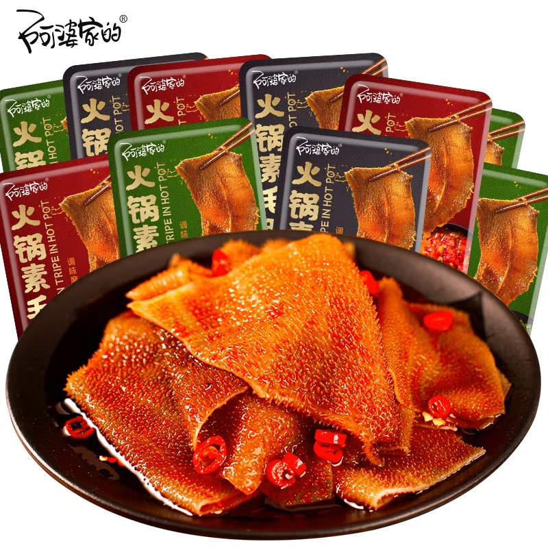 APOJIA Tripe Shape Konjac Snack Hotpot Flavor 200g