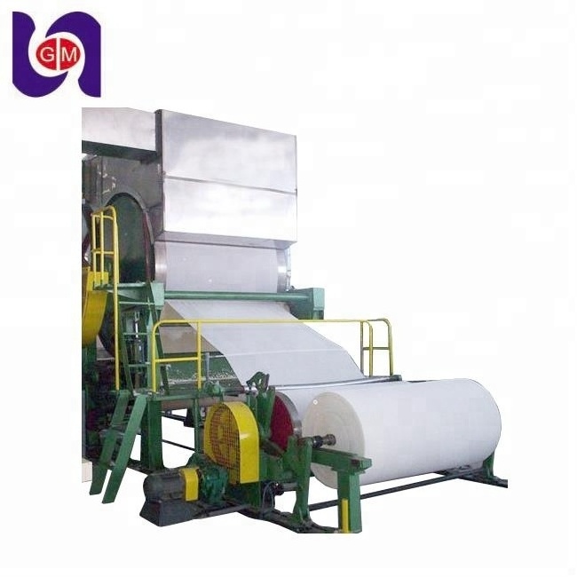 Guangmao 1880mm model small waste paper recycle toilet tissue paper complete production line